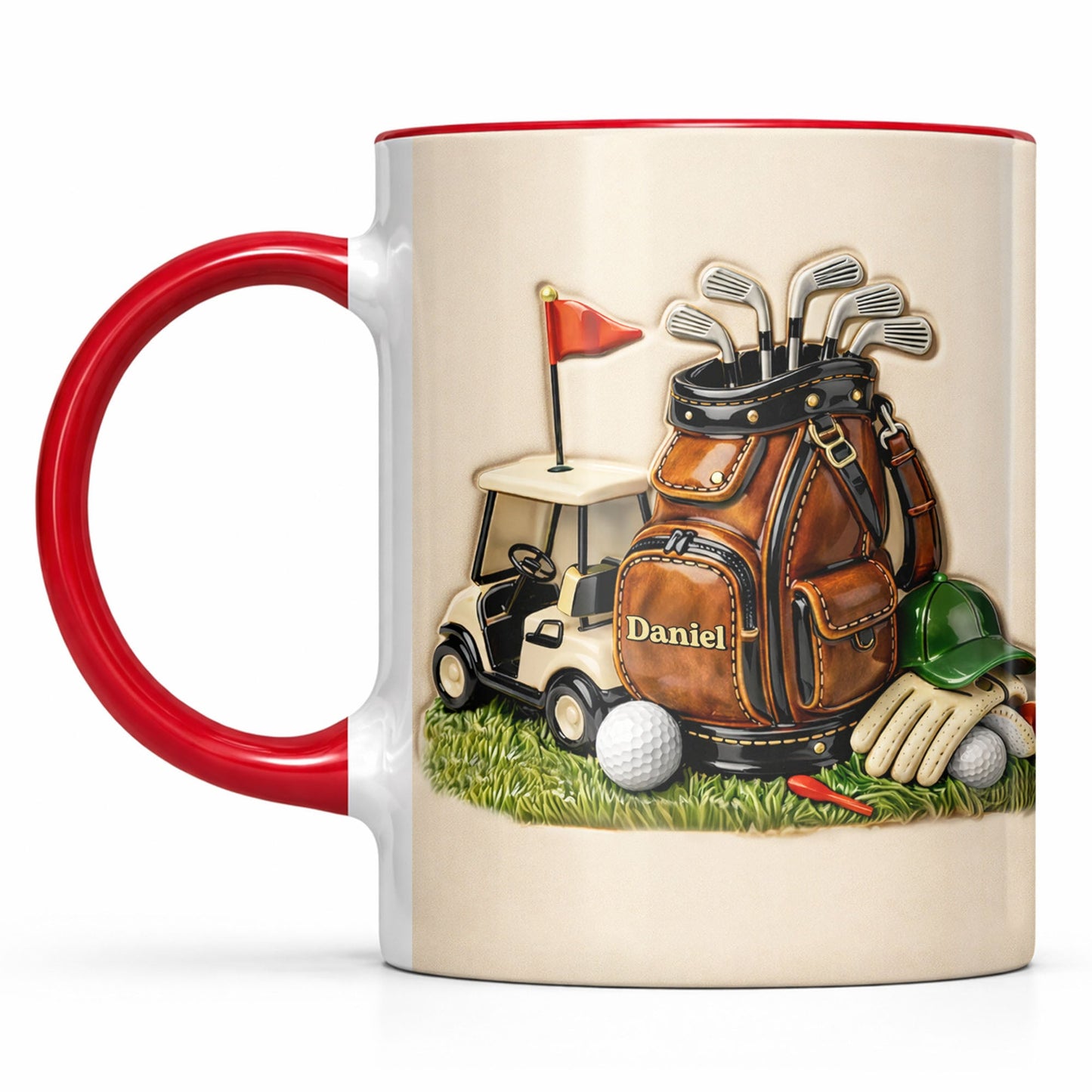 My Golf Essentials - Personalized Custom Accent Mug - GOLF011_AMUG