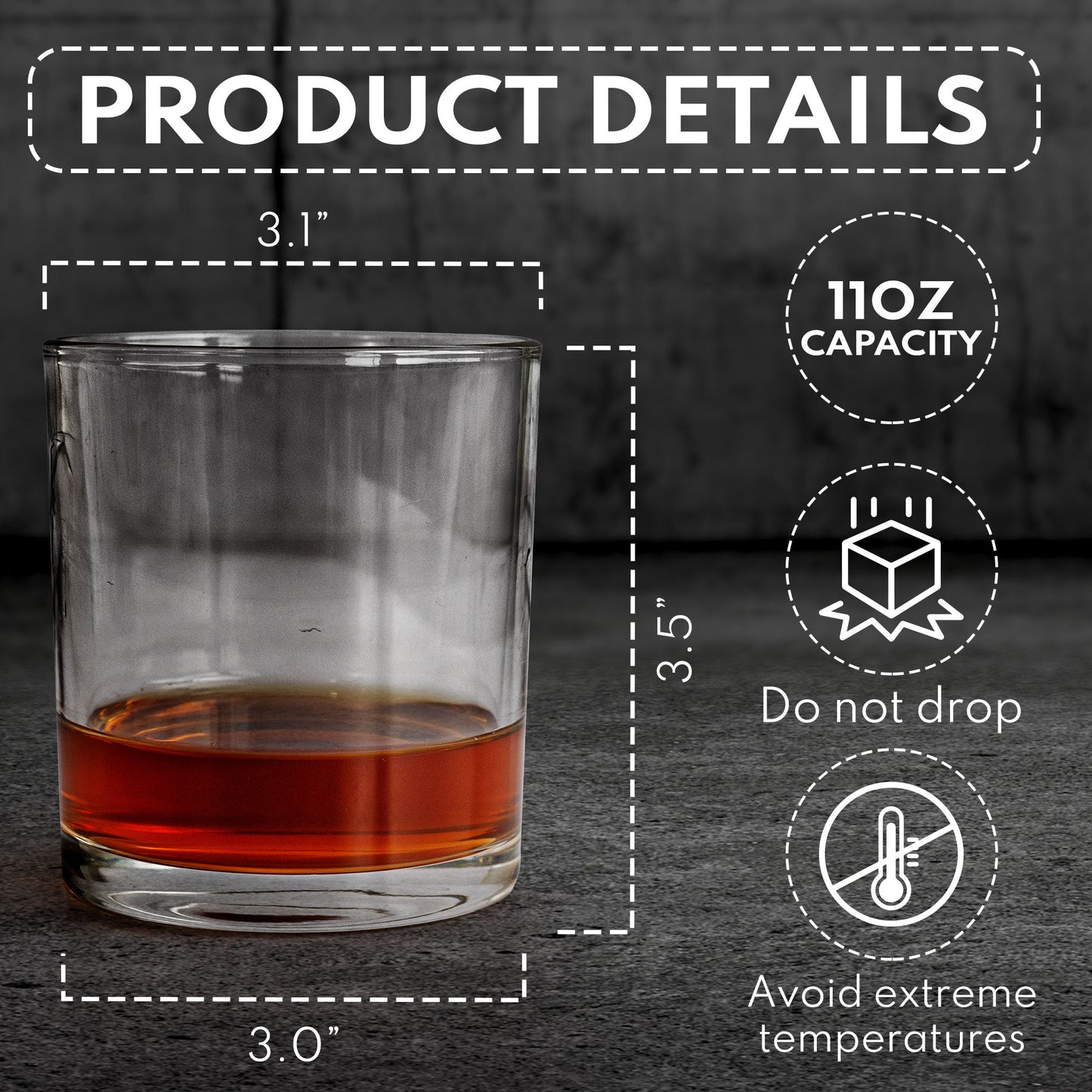I Like My Whiskey Straight LGBTQ+ Support - Personalized Whiskey Glass