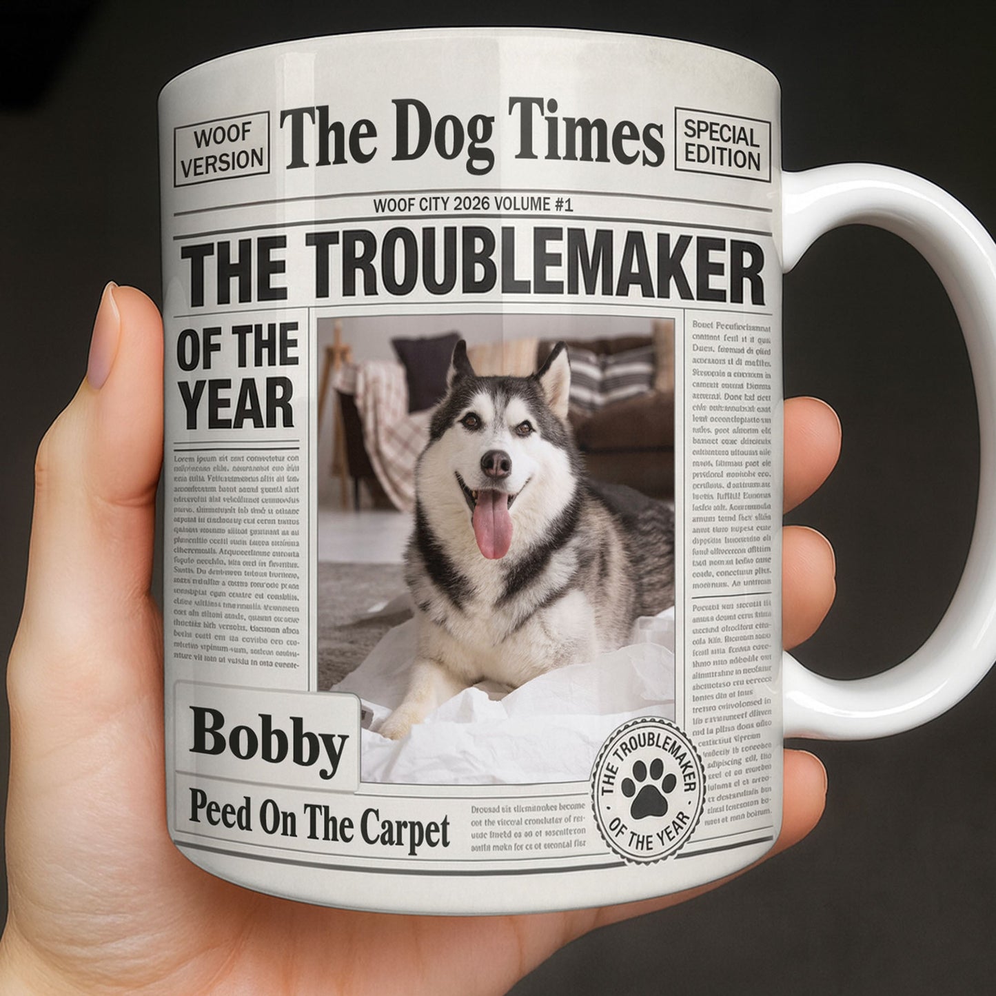 Custom Cat Photo Mug - Upload Your Cat Portrait