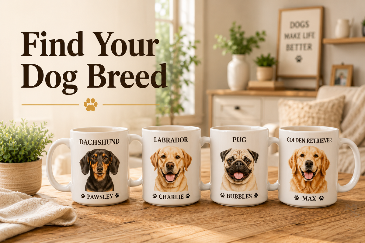 Breed-Specific Dog Mugs: Dachshund, Lab, Pug and More
