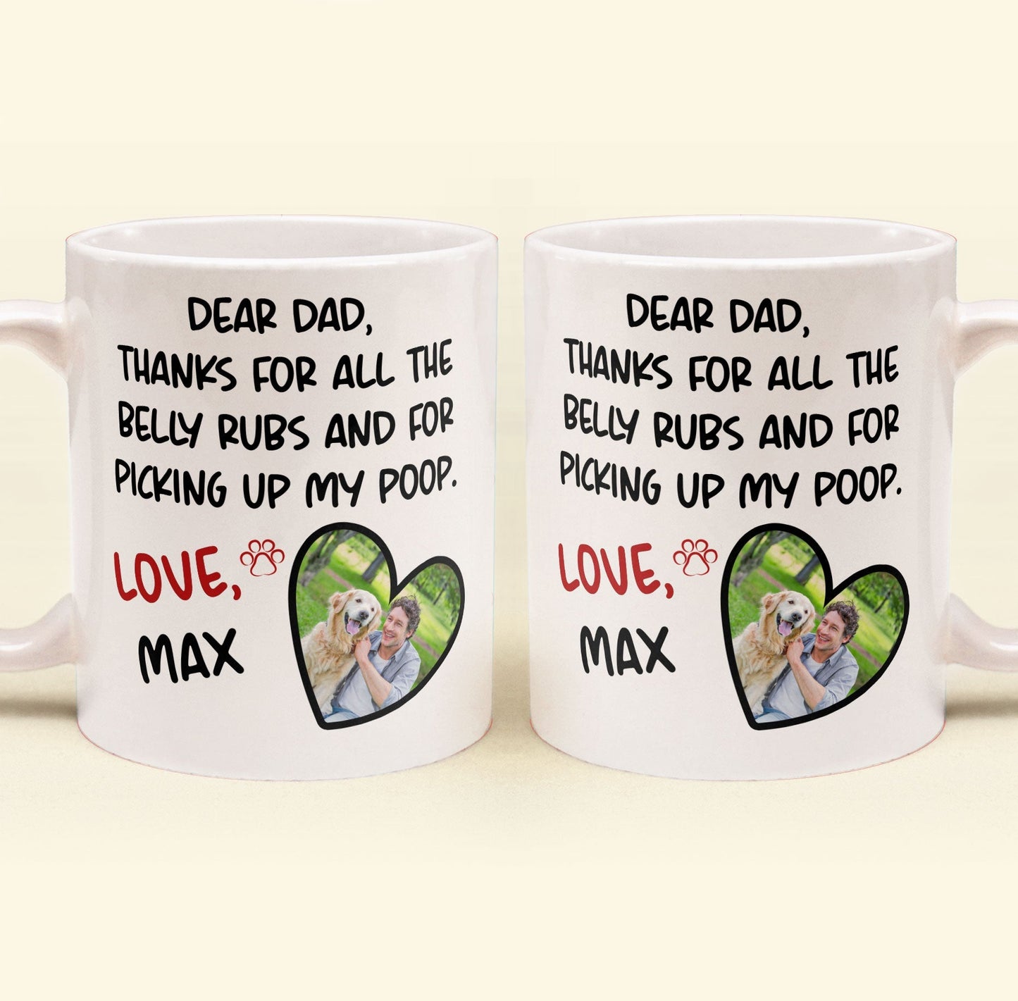 Custom Pet Photo Mug - Perfect Gift for Dog and Cat Lovers