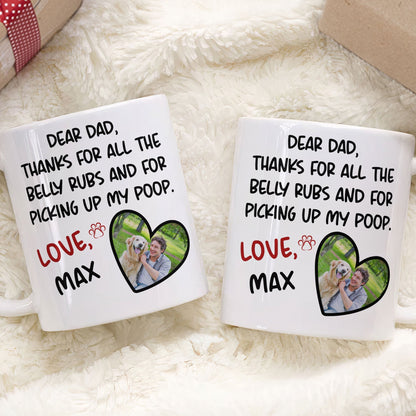 Custom Dog Photo Mug - Funny Gift for Dog Dad