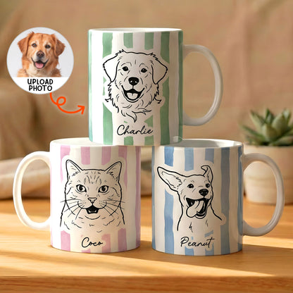 Custom Pet Photo Mug - Personalized Pet Portrait