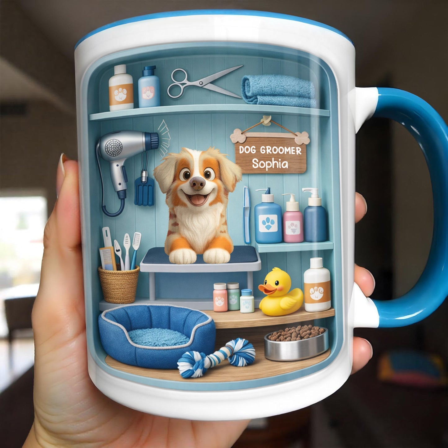 Custom Dog Photo Mug - Personalized with Your Dog's Photo