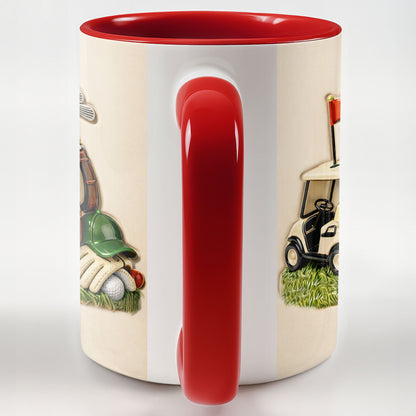 My Golf Essentials - Personalized Custom Accent Mug - GOLF011_AMUG