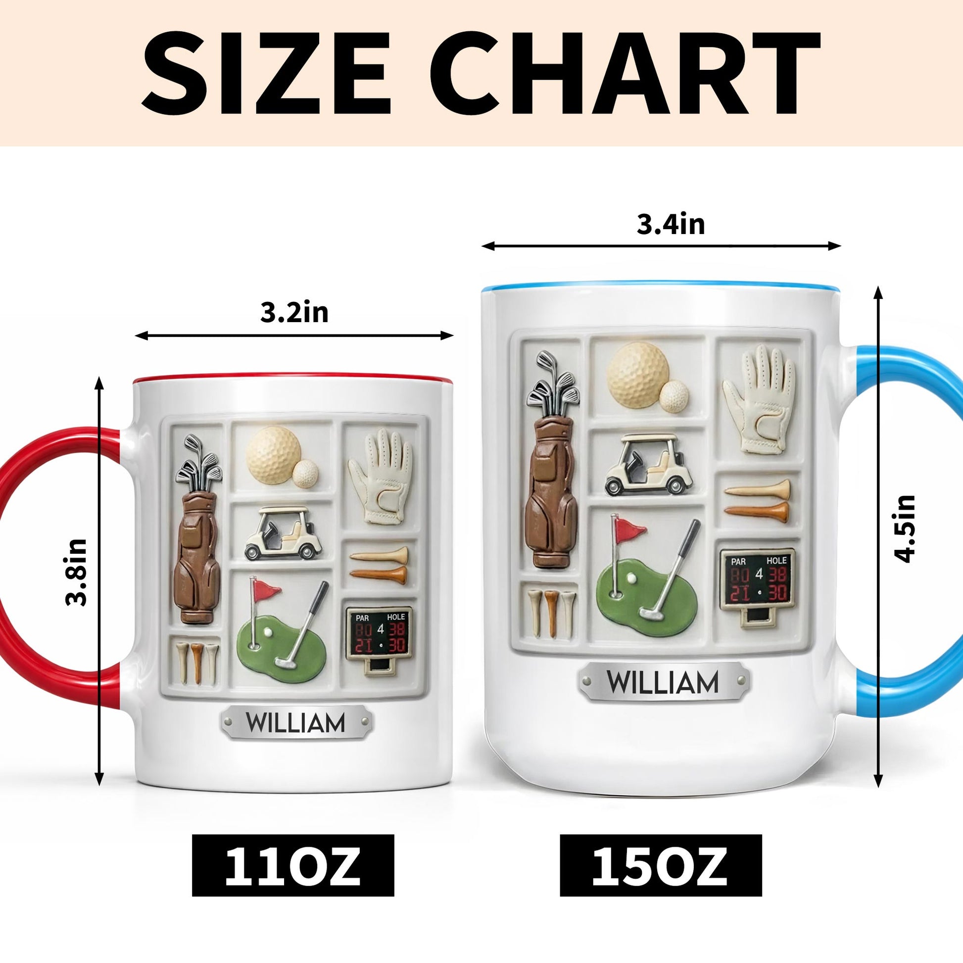 Life Is A Game Golf Is A Serious Sport With Golf Bag And Balls - Personalized Custom Accent Mug - GOLF013_AMUG