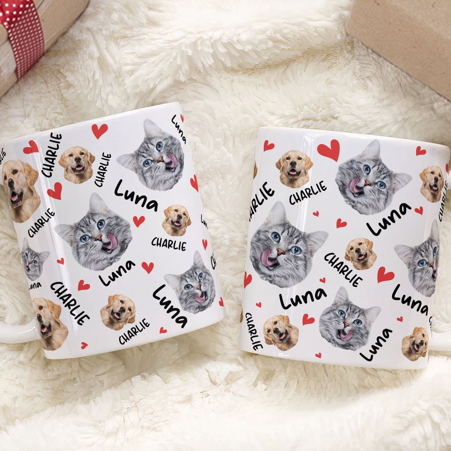 Custom Pet Photo Mug - Personalized Pet Portrait