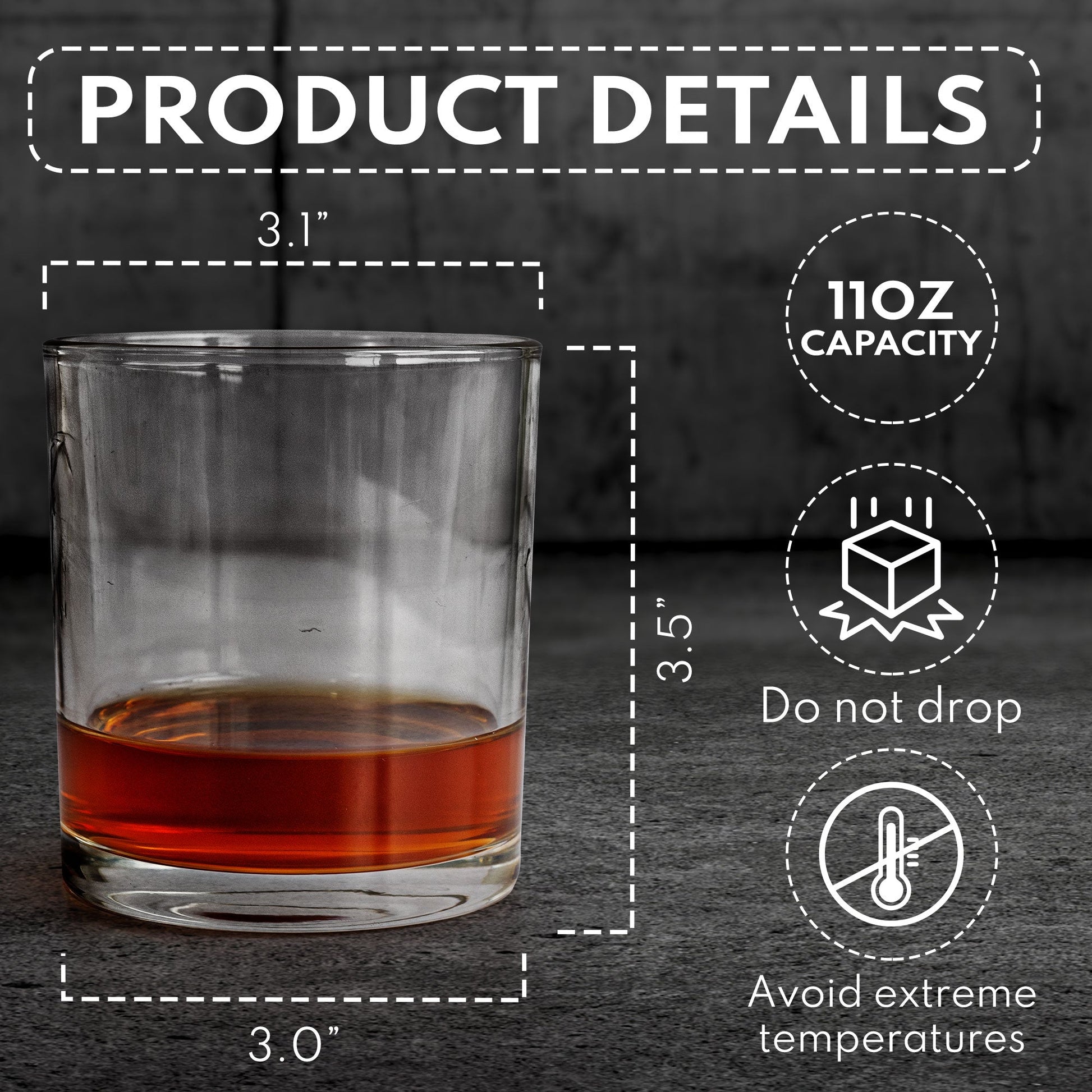 I Like My Whiskey Straight LGBTQ+ Support - Personalized Whiskey Glass