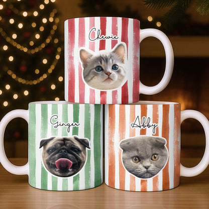 Personalized Dog or Cat Photo Mug - Custom Portrait of Your Pet