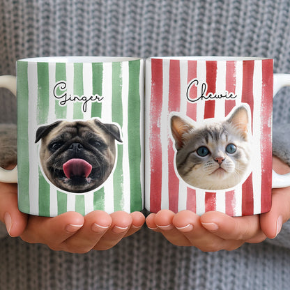 Personalized Dog or Cat Photo Mug - Custom Portrait of Your Pet