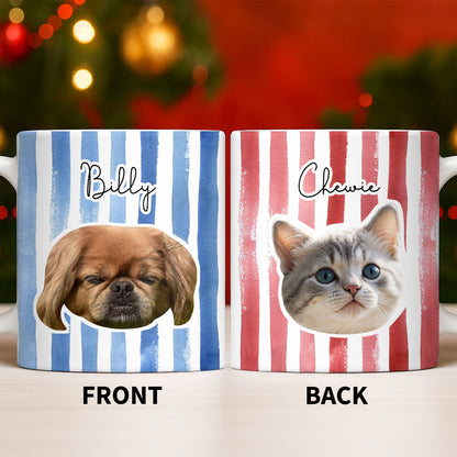 Personalized Dog or Cat Photo Mug - Custom Portrait of Your Pet