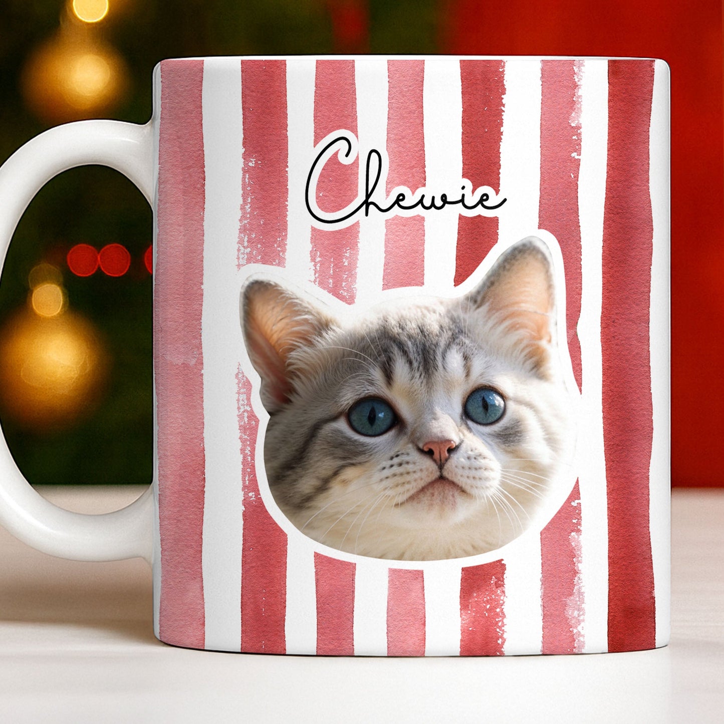 Personalized Dog or Cat Photo Mug - Custom Portrait of Your Pet