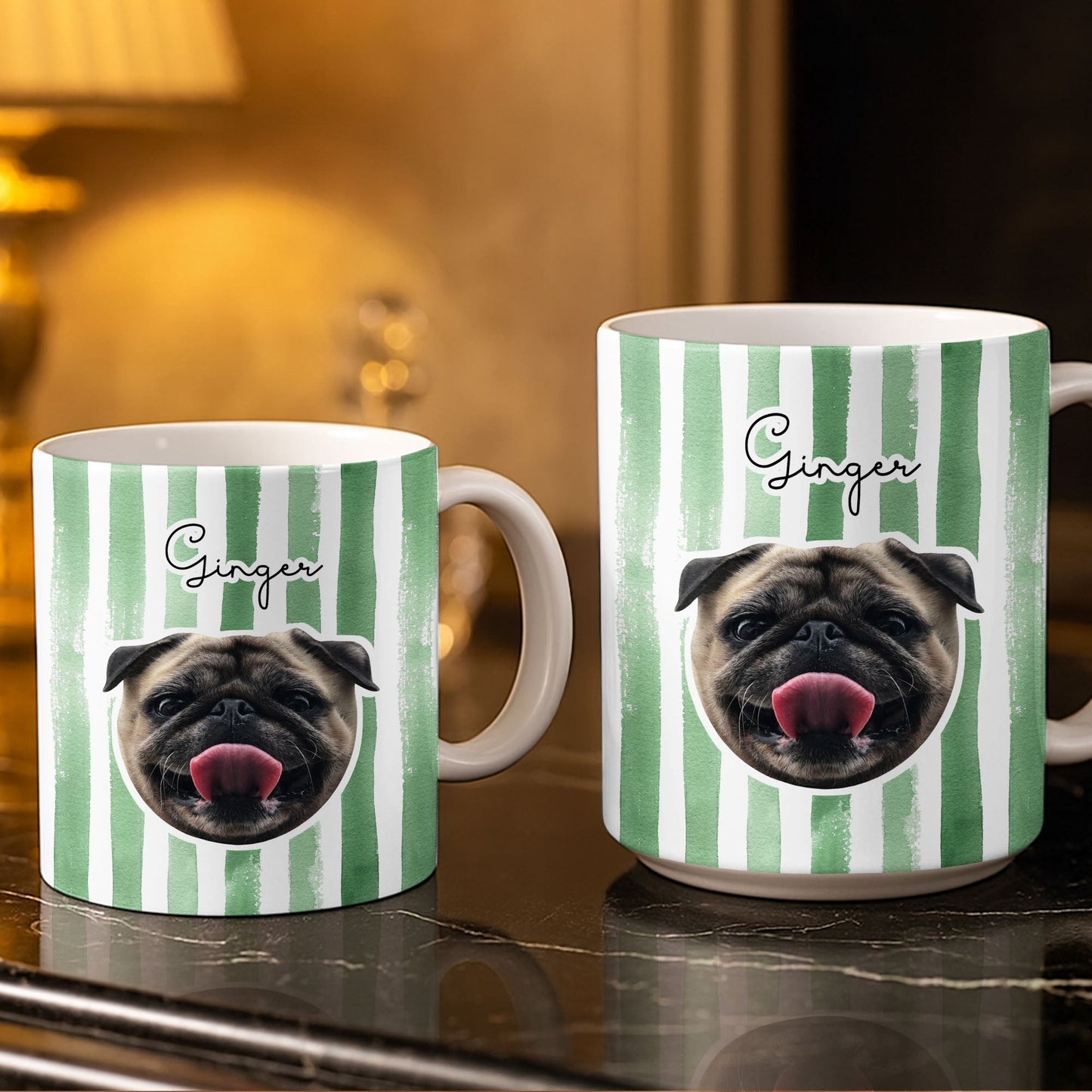 Personalized Dog or Cat Photo Mug - Custom Portrait of Your Pet