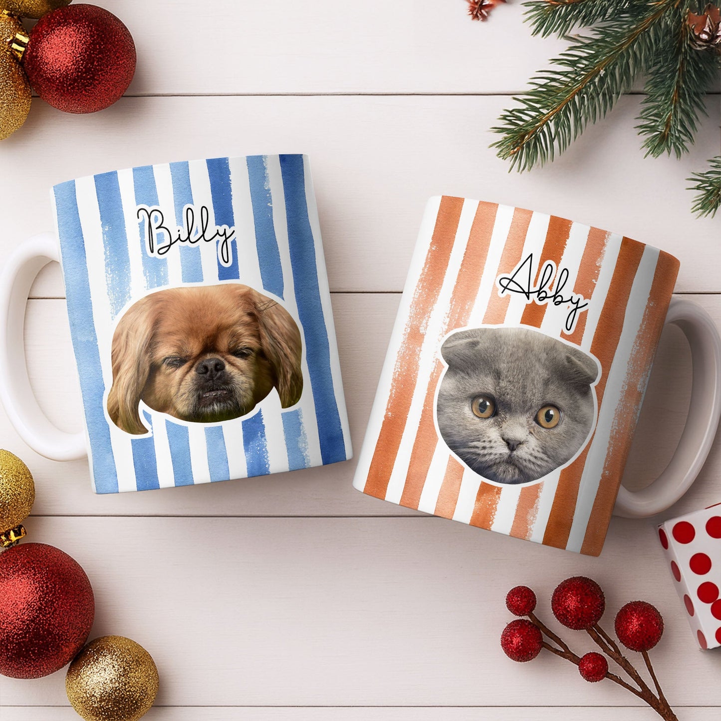 Personalized Dog or Cat Photo Mug - Custom Portrait of Your Pet