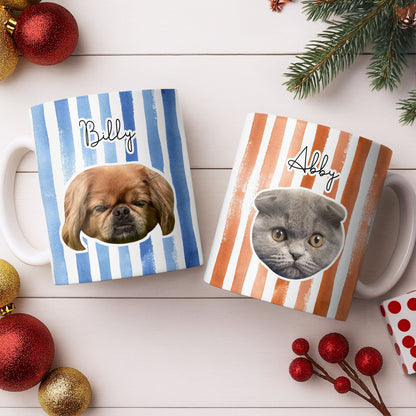 Personalized Dog or Cat Photo Mug - Custom Portrait of Your Pet