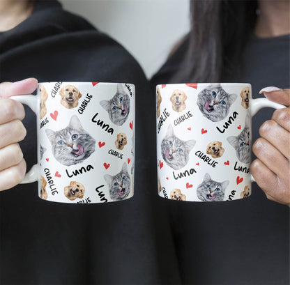 Custom Pet Photo Mug - Personalized Pet Portrait