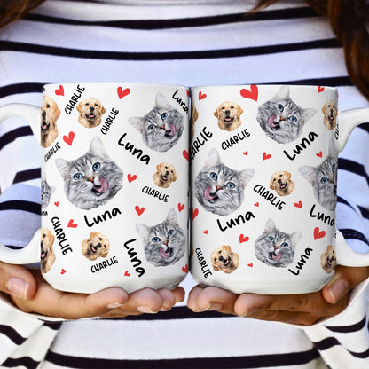 Custom Pet Photo Mug - Personalized Pet Portrait