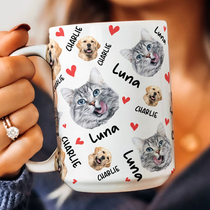 Custom Pet Photo Mug - Personalized Pet Portrait