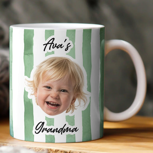 Personalized Baby Photo Mug | Custom Baby Face Coffee Mug Gift