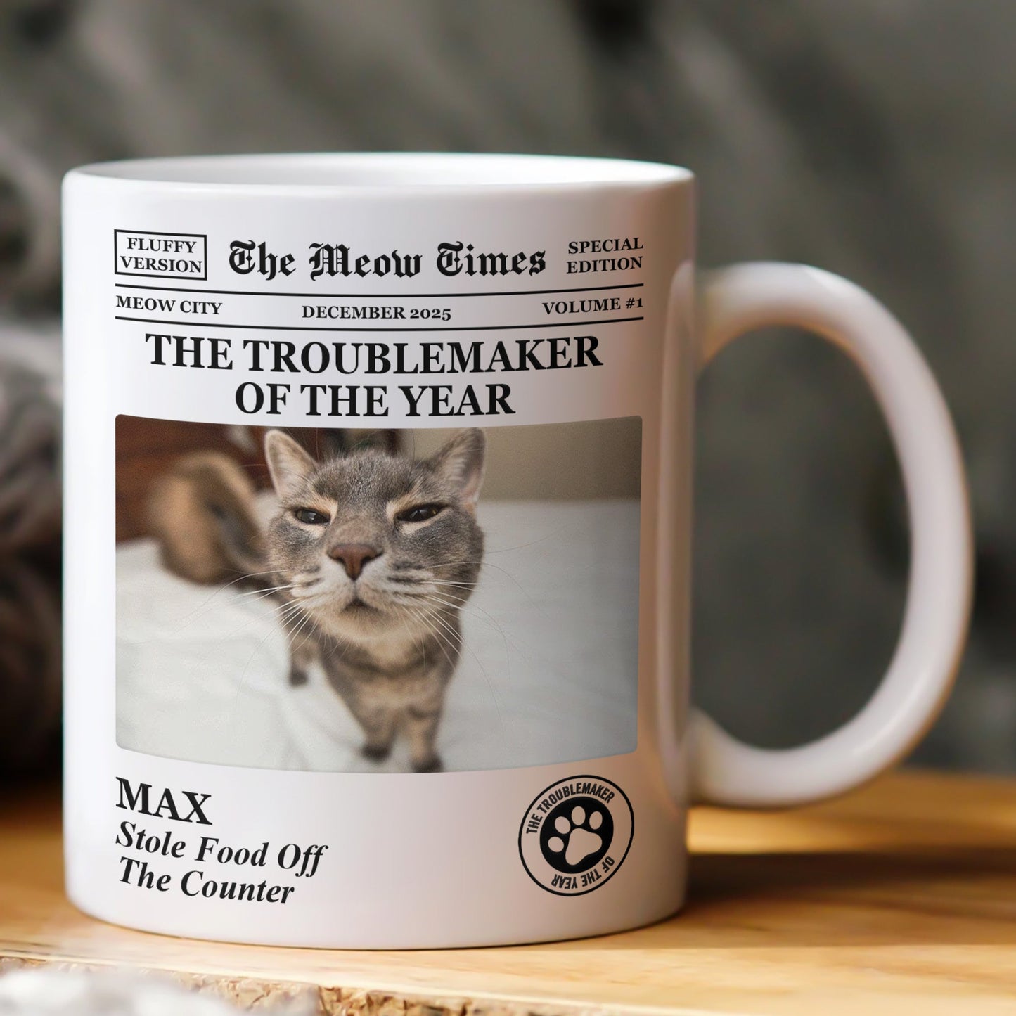 Personalized Pet Mug with Photo – The Pet Times Custom Dog & Cat Coffee Mug