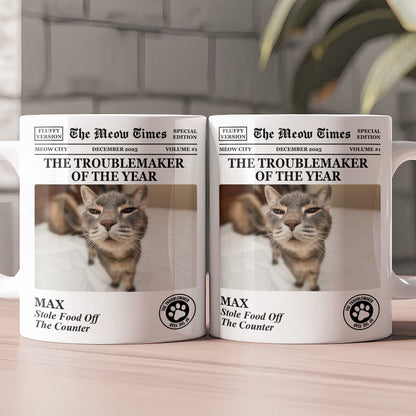 Custom Cat Photo Mug - Upload Your Cat Portrait