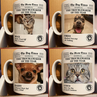 Custom Cat Photo Mug - Upload Your Cat Portrait