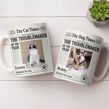 Custom Cat Photo Mug - Personalized with Your Cat's Photo - The Dog Times