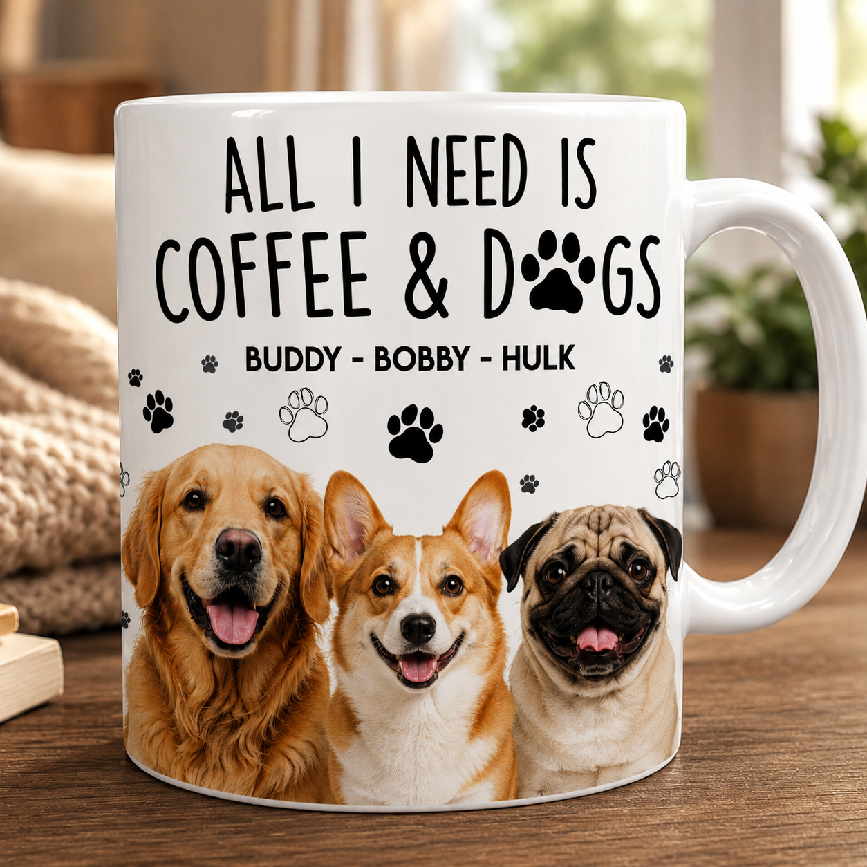 Personalized Dog Photo Mug 11oz