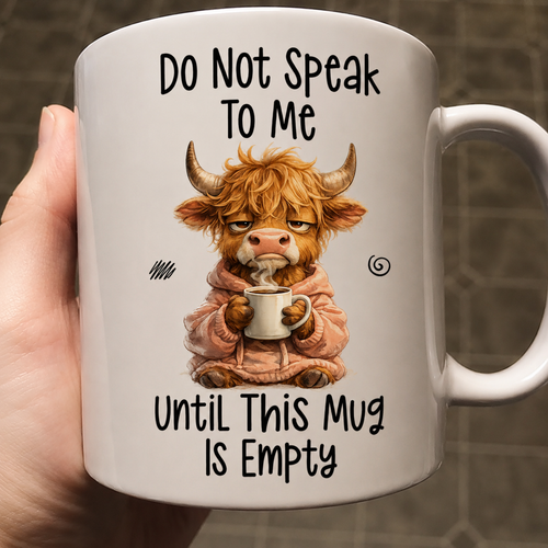 Funny Coworker Coffee Mug – Do Not Speak To Me Until This Mug Is Empty | Funny Office Gift