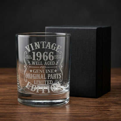 Engraved Whiskey Glass - 60th Birthday Gift for Men - Sipengrave - Sipengrave