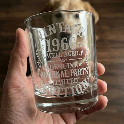 Engraved Whiskey Glass - 60th Birthday Gift for Men - Sipengrave - Sipengrave