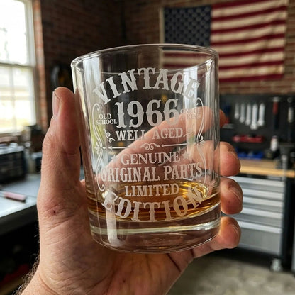 Engraved Whiskey Glass - 60th Birthday Gift for Men - Sipengrave - Sipengrave