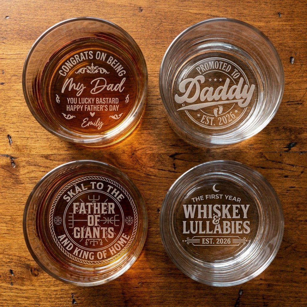 Engraved Whiskey Glass for Dad – Funny Father's Day Gift | SipEngrave - Sipengrave