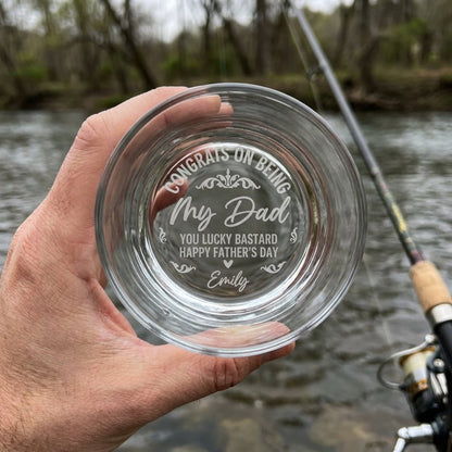 Engraved Whiskey Glass for Dad – Funny Father's Day Gift | SipEngrave - Sipengrave