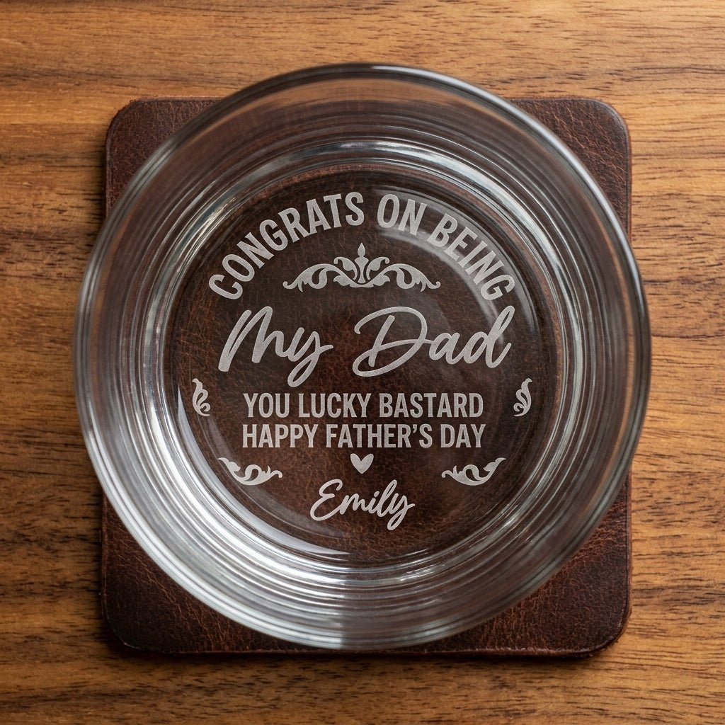 Engraved Whiskey Glass for Dad – Funny Father's Day Gift | SipEngrave - Sipengrave