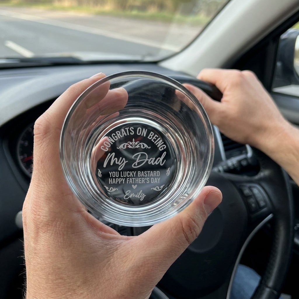 Engraved Whiskey Glass for Dad – Funny Father's Day Gift | SipEngrave - Sipengrave