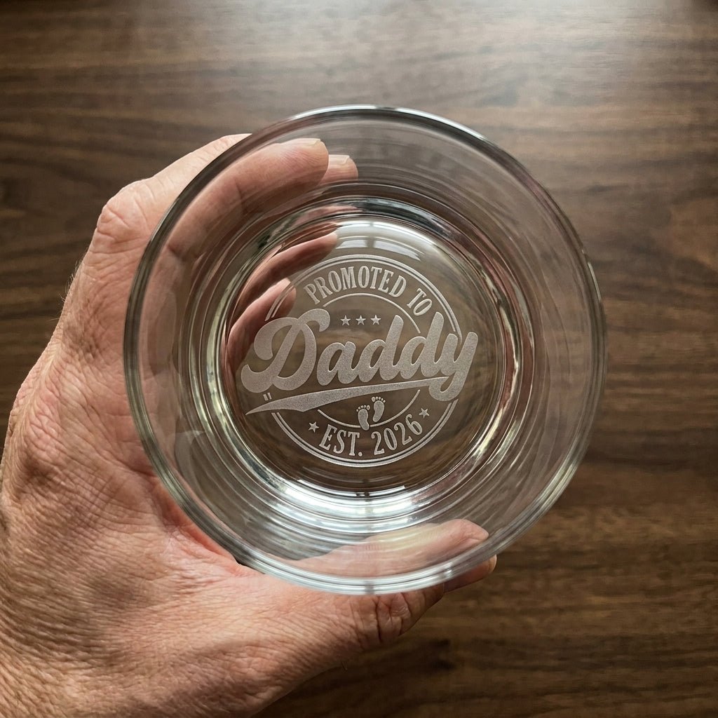 Engraved Whiskey Glass for Dad – New Dad Gift | SipEngrave - Sipengrave