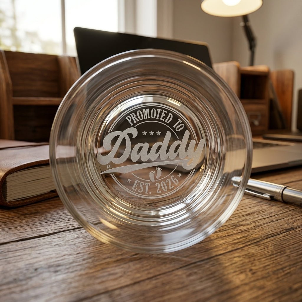 Engraved Whiskey Glass for Dad – New Dad Gift | SipEngrave - Sipengrave