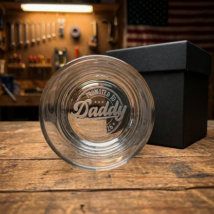Engraved Whiskey Glass for Dad – New Dad Gift | SipEngrave - Sipengrave