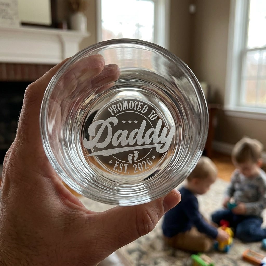 Engraved Whiskey Glass for Dad – New Dad Gift | SipEngrave - Sipengrave