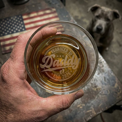 Engraved Whiskey Glass for Dad – New Dad Gift | SipEngrave - Sipengrave