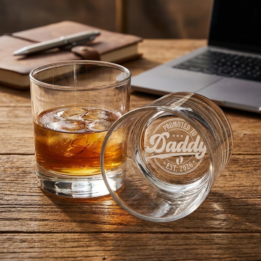 Engraved Whiskey Glass for Dad – New Dad Gift | SipEngrave - Sipengrave