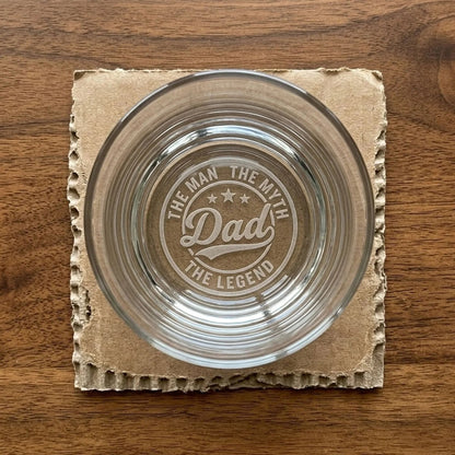 Engraved Whiskey Glass for Dad - The Legend Edition | SipEngrave - Sipengrave