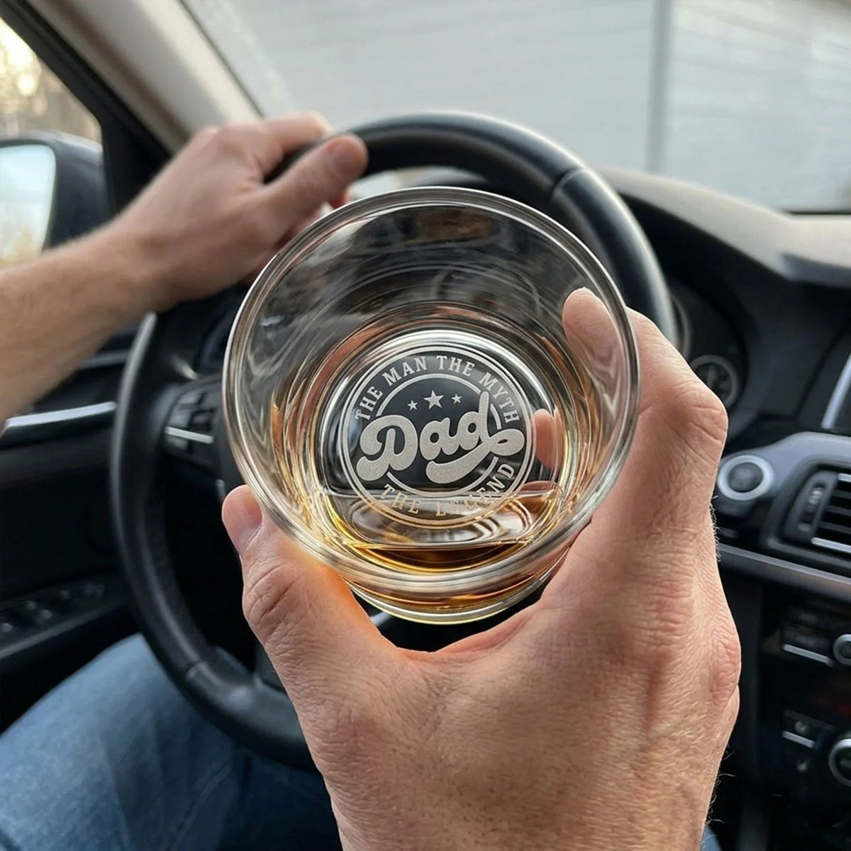 Engraved Whiskey Glass for Dad - The Legend Edition | SipEngrave - Sipengrave