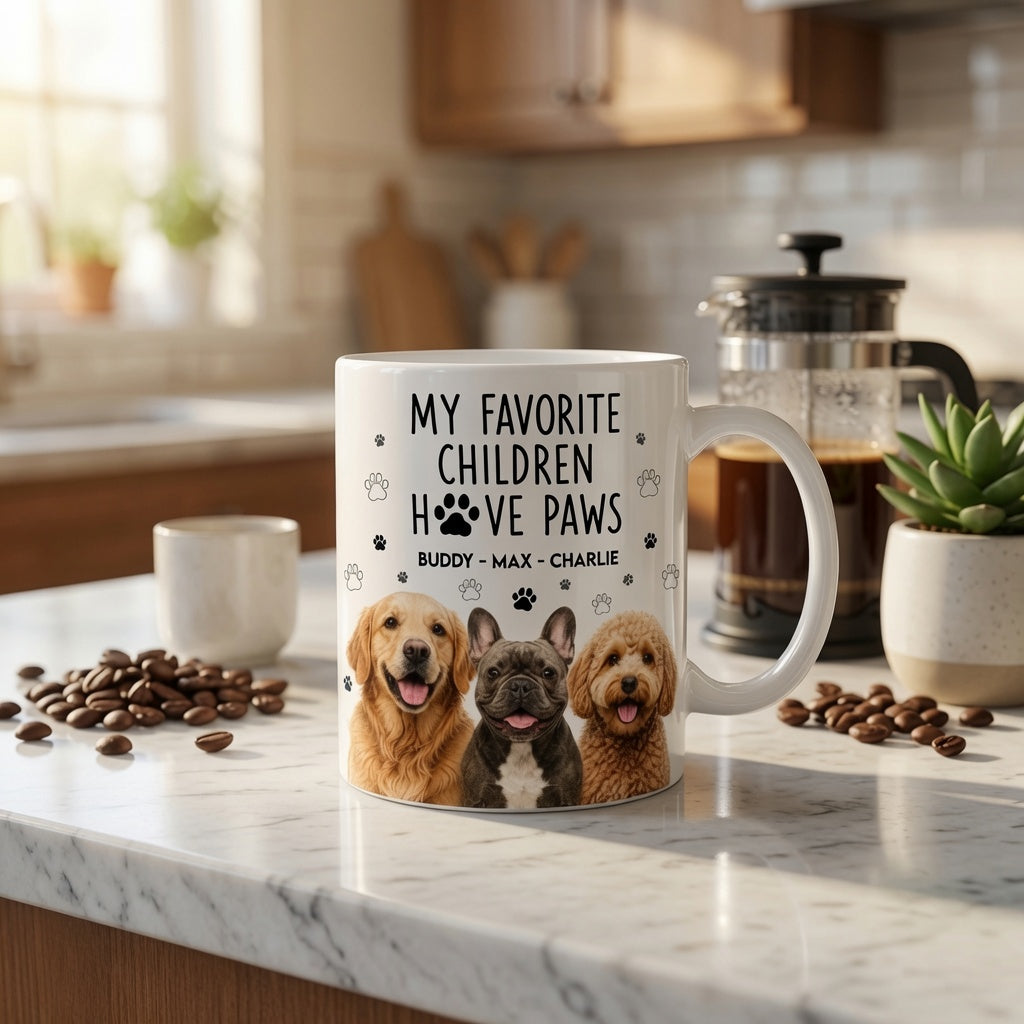 Dog lover coffee mug kitchen lifestyle