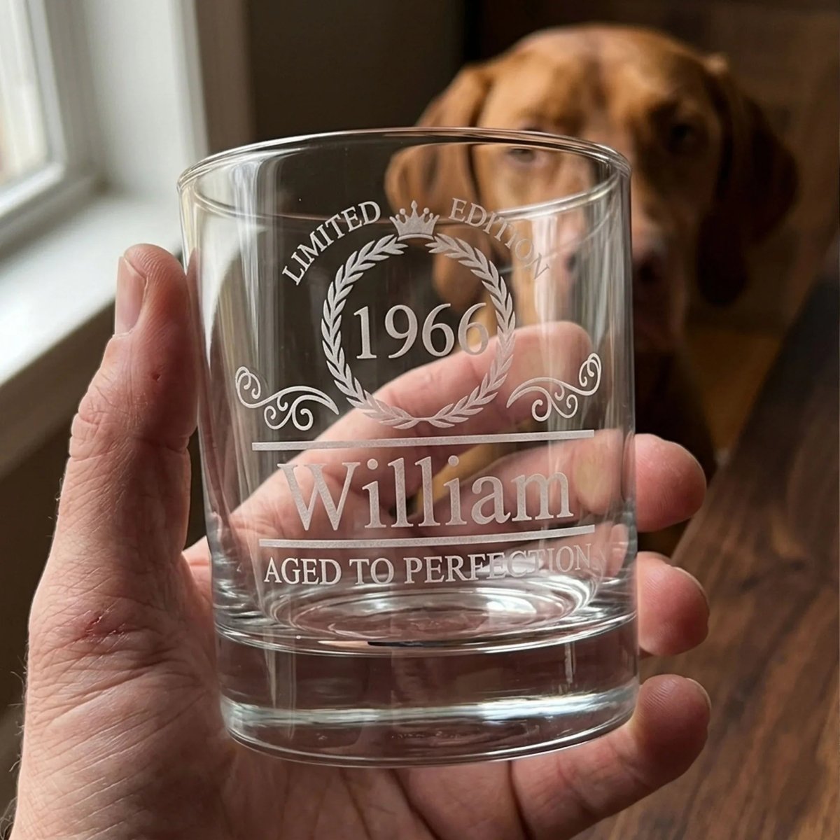 Personalized 60th Birthday Whiskey Glass - Vintage 1966 | SipEngrave - Sipengrave
