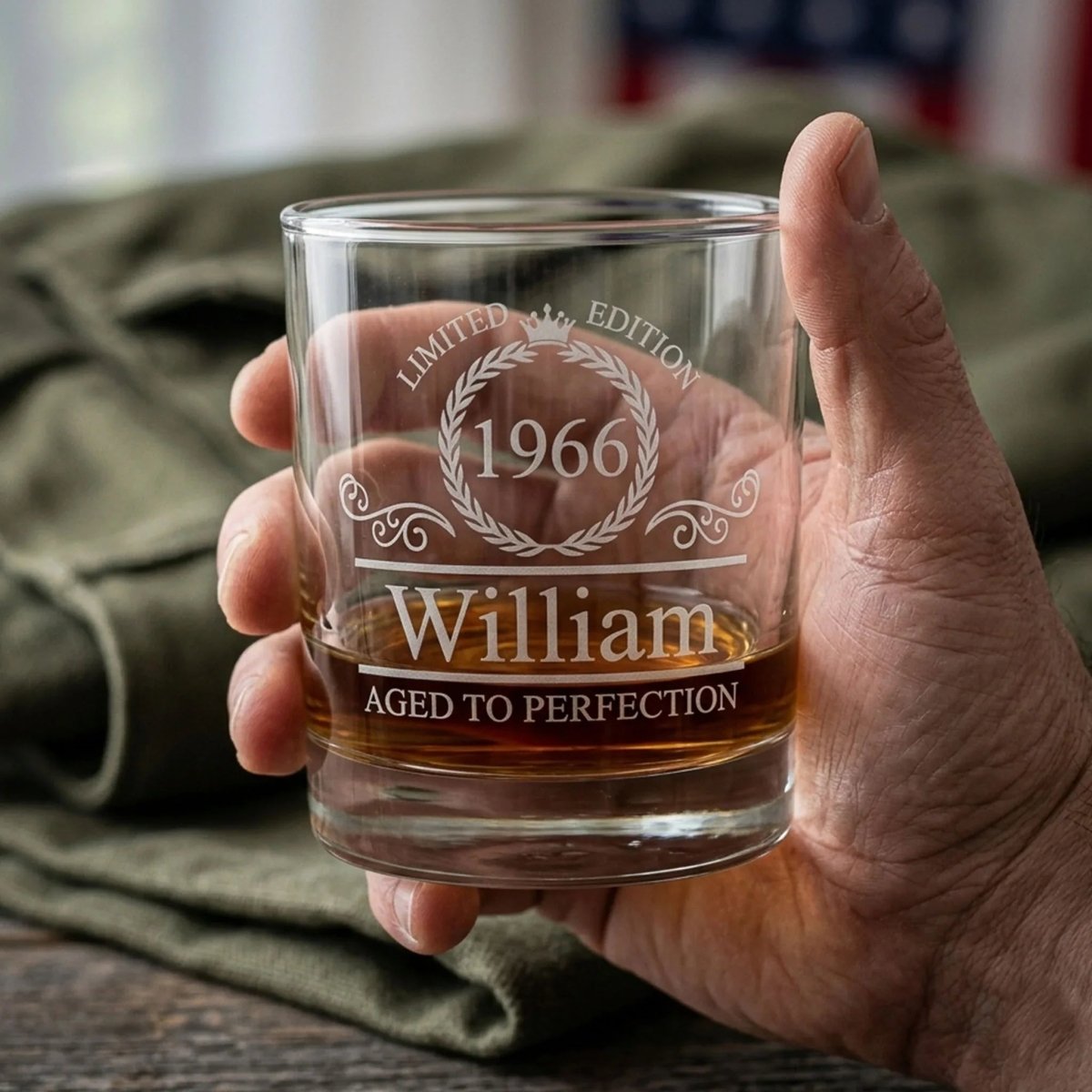 Personalized 60th Birthday Whiskey Glass - Vintage 1966 | SipEngrave - Sipengrave