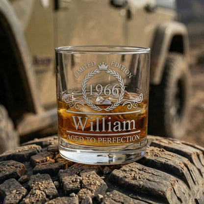 Personalized 60th Birthday Whiskey Glass - Vintage 1966 | SipEngrave - Sipengrave