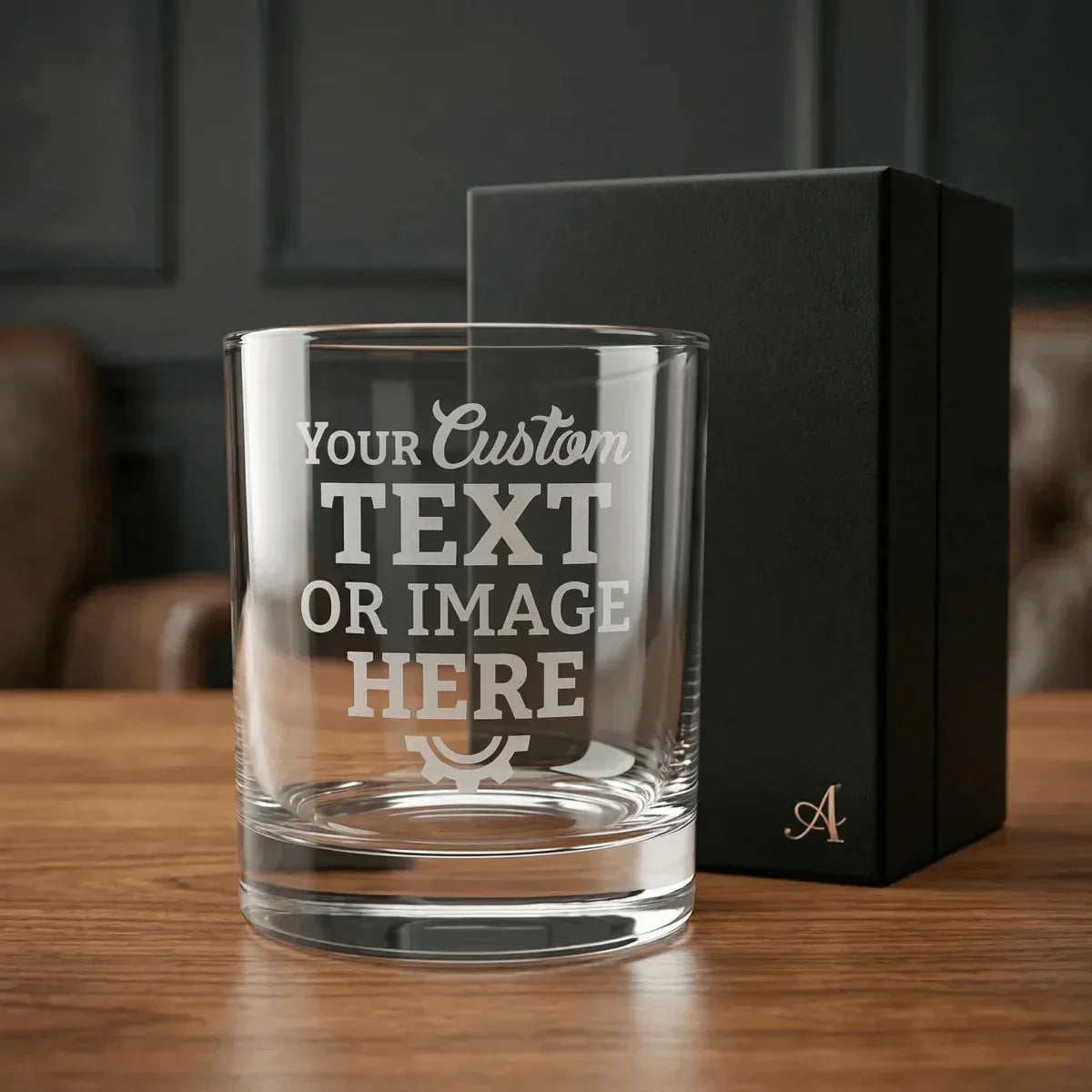 Personalized Engraved Whiskey Glass – Custom Name, Logo or Photo - SIPENGRAVE