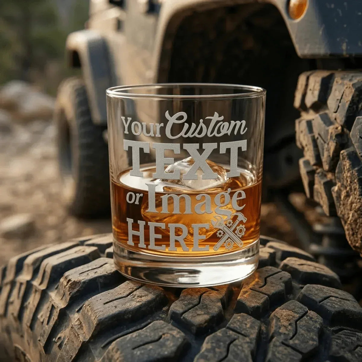 Personalized Engraved Whiskey Glass – Custom Name, Logo or Photo - SIPENGRAVE